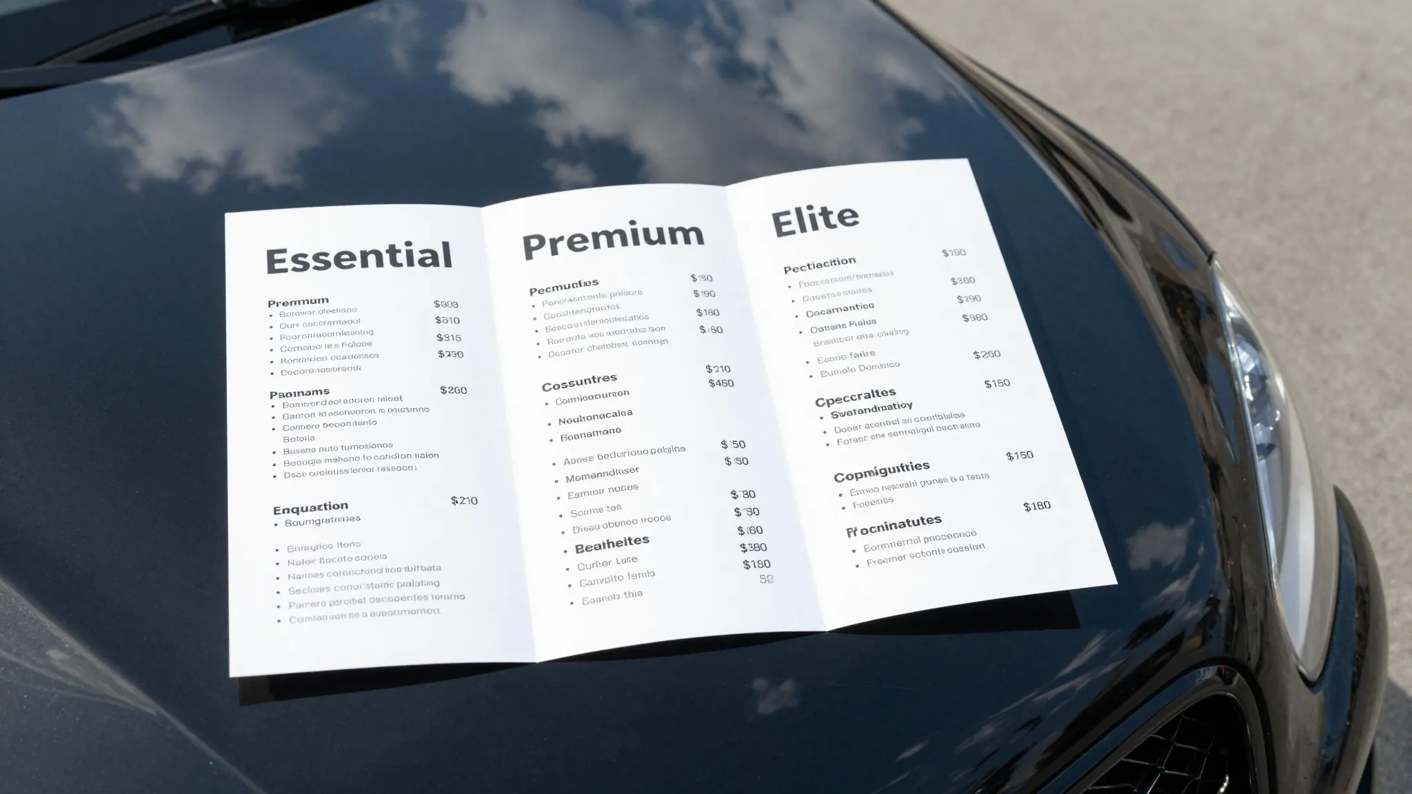 How to Create a Service Menu for Mobile Auto Detailing 2026