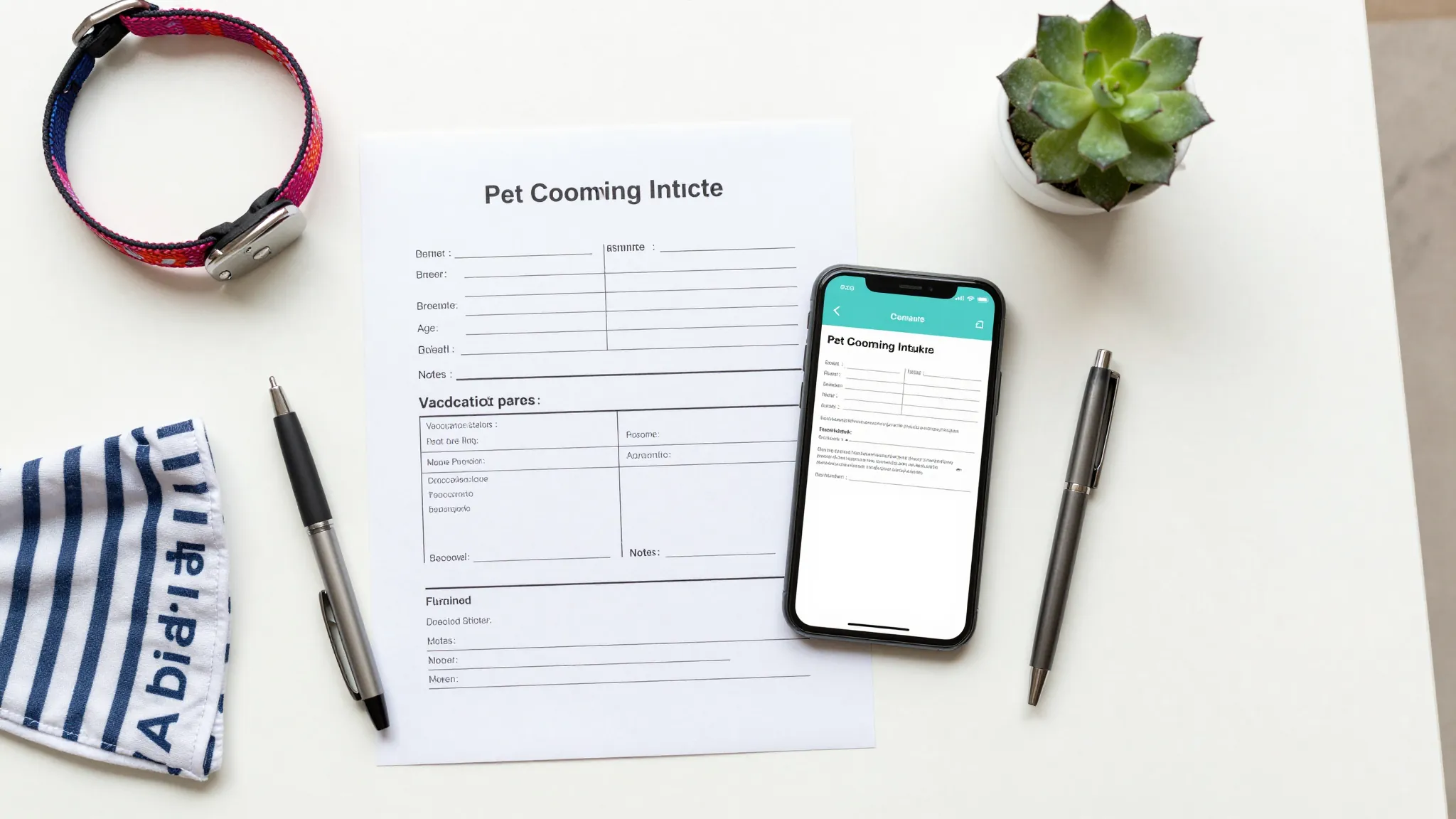 Pet Grooming Intake Form Template (Free Download)